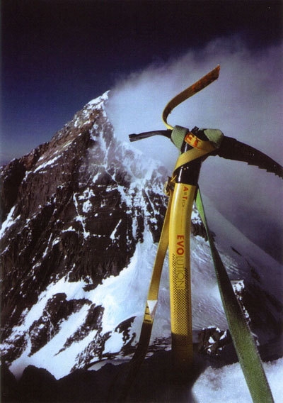 Lhotse south Face - Mt. Everest from the Lhotse ridge