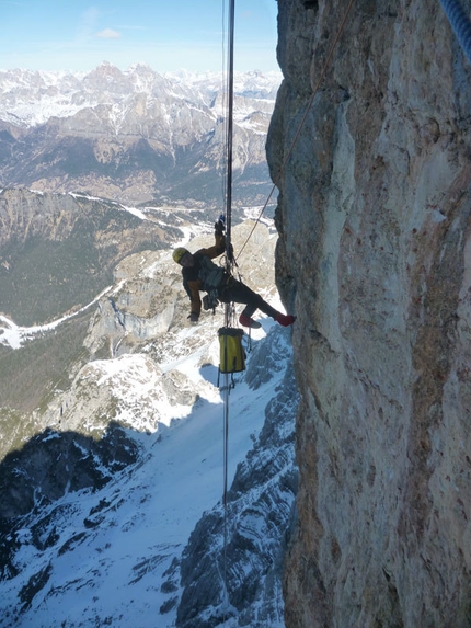 Kein Rest Von Sehnsucht, Punta Tissi, Civetta - Tecnica da Big Wall su Kein Rest Von Sehnsucht