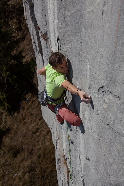 Eternit climbed by Alessandro Zeni, the rebirth of a dream - Alessandro Zeni has suggested 9a+ after having repeated the famous route Eternit at the Baule. An iconic climb in the Feltrine Dolomites.