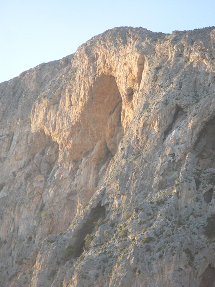 Telendos - Climbing at the sector  Inspiration at Telendos, Kalymnos