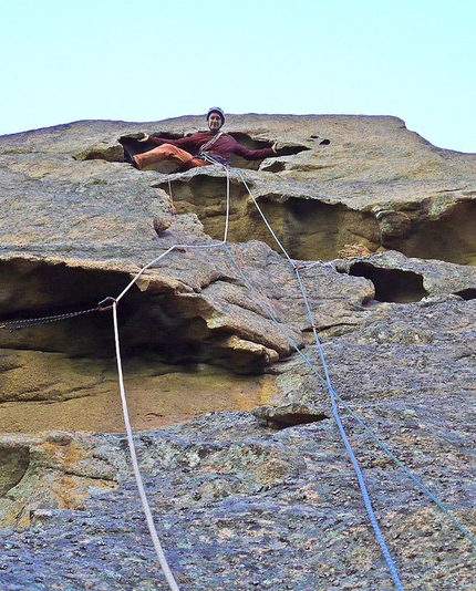 Bavella, Corsica - Maurizio Oviglia sul quarto tiro di 