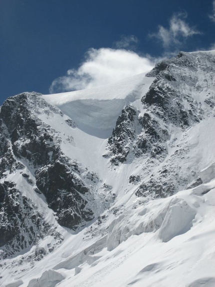 Grossglockner - Grossglockner: Ice nose, seen from the bivy