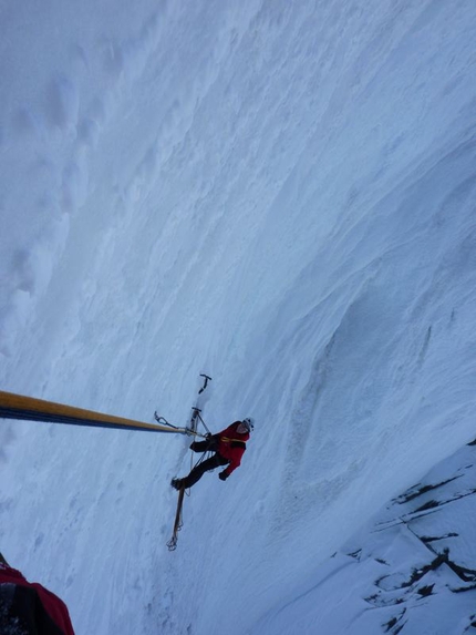 Grossglockner - Grossglockner: Ice nose, at WI6 the hardest route on Grossglockner