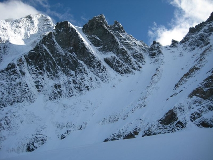 Grossglockner - Grossglockner: Mayerlrampe seen from the bivy