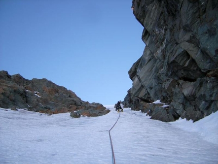 Grossglockner - Grossglockner: exiting the ramp on Mayerlrampe