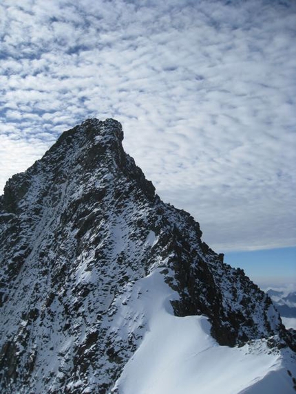 Grossglockner - Mayerlrampe: Grossglockner con Grögerschneid e cresta nordovest