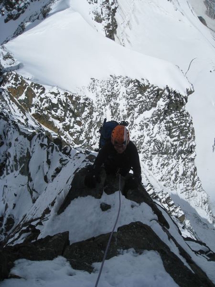 Grossglockner - Grossglockner: Mayerlrampe, sulla cresta nordovest