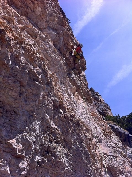 Gratta e Vinci - Dolomites - Gratta e Vinci, a new climb in the Dolomites freed by Christoph Hainz and Simon Kehrer on 14/05/2012