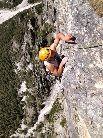 Gratta e Vinci - Dolomiti - Gratta e Vinci, nuova via in Dolomiti liberata da Christoph Hainz e Simon Kehrer il 14/05/2012