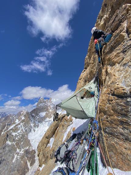 Latok Thumb, Karakorum, Miquel Mas, Marc Subirana - The first ascent of 'Atracció Instintiva' on Latok Thumb, Karakorum (Miquel Mas, Marc Subirana 07-08/2023)