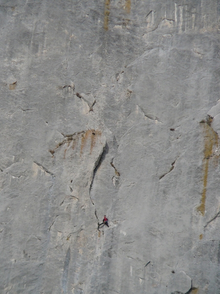 Mount Morcheka, Crimea - Mount Morcheka: smooth vertical face climbing