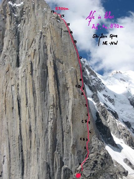 Life is Lilac - Shipton Spire - Life is Lilac - Shipton Spire, Trango, Pakistan.