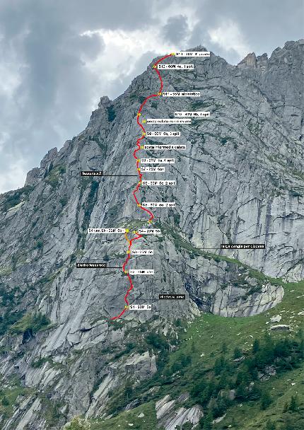 Labocaiana, Valle del Ferro, Val Masino, Paolo Marazzi, Riccardo Riva, Luca Robbiati - La relazione di Labocaiana in Valle del Ferro, Masino - Bregaglia, aperta da Paolo Marazzi, Riccardo Riva e Luca Robbiati agosto 2023