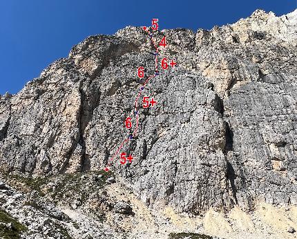 Al Piccolo Lagazuoi (Dolomiti) la nuova via Valerio Giordano