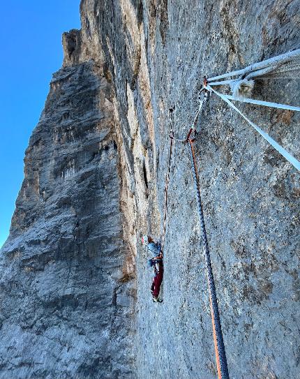 Nuvole Barocche, Civetta, Dolomiti, Federica Mingolla, Alex Ventajas - Federica Mingolla e Alex Ventajas su 'Nuvole Barocche', Civetta (Dolomiti), settembre 2023