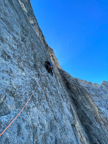 Nuvole Barocche, Civetta, Dolomiti, Federica Mingolla, Alex Ventajas - Federica Mingolla e Alex Ventajas su 'Nuvole Barocche', Civetta (Dolomiti), settembre 2023