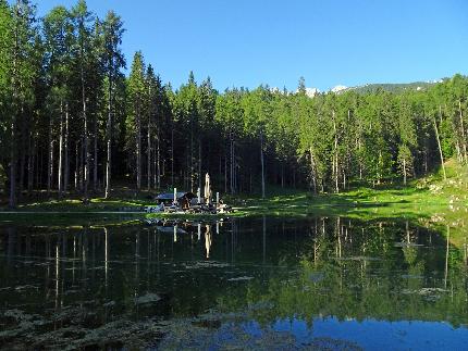 Lake Pianozes, Dolomites - Lago di Pianòzes, Dolomites