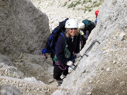 Kaiserjäger Path, Lagazuoi, Dolomites - Kaiserjäger Path on Lagazuoi (Dolomiti)