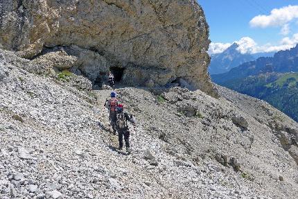 Kaiserjäger Path, Lagazuoi, Dolomites - Kaiserjäger Path on Lagazuoi (Dolomiti)