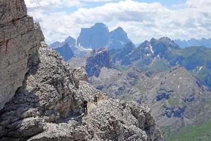 Kaiserjäger Path, Lagazuoi, Dolomites - Kaiserjäger Path on Lagazuoi (Dolomiti)