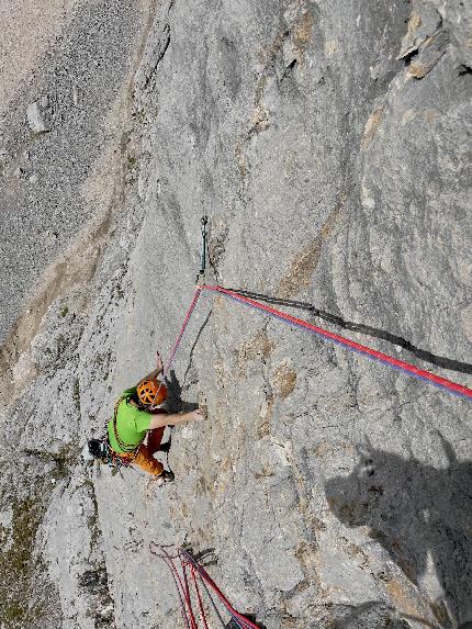 Campanile di Franzedaz, Monte Fop, Val di Franzedaz, Dolomiti, Federico Dell’Antone, Alessandro Graziosi - L'apertura di 'Ciampanil dei Sogni’ al Campanile di Franzedaz del Monte Fop, Val di Franzedaz, Dolomiti (Federico Dell’Antone, Alessandro Graziosi 2022/23)