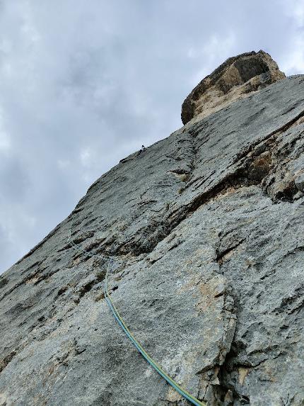 Campanile di Franzedaz, Monte Fop, Val di Franzedaz, Dolomiti, Federico Dell’Antone, Alessandro Graziosi - L'apertura di 'Ciampanil dei Sogni’ al Campanile di Franzedaz del Monte Fop, Val di Franzedaz, Dolomiti (Federico Dell’Antone, Alessandro Graziosi 2022/23)