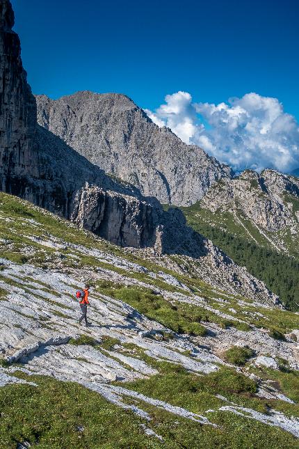 Super Ciano al Castelletto di Mezzo, Dolomiti di Brenta, Giuseppe Bagattoli, Andrea Calzà, Giampaolo Calzà - L'apertura della via Super Ciano al Castelletto di Mezzo, Dolomiti di Brenta (Giuseppe Bagattoli, Andrea Calzà, Giampaolo Calzà 06/08/2023)