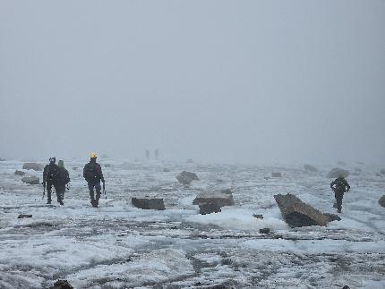 Ghiacciaio del Grand Etret, Valsavarenche, Valle d'Aosta - Ghiacciaio del Grand Etret, Valsavarenche: discesa sul ghiacciaio