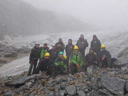 Ghiacciaio del Grand Etret, Valsavarenche, Valle d'Aosta - Ghiacciaio del Grand Etret, Valsavarenche: foto di gruppo