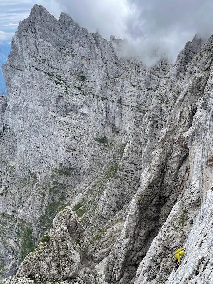 Spiz d’Agner, Valle di San Lucano, Dolomiti - Stefano Luisetto su Momenti di Felicità, Spiz d’Agner Sud (Valle di San Lucano, Dolomiti)