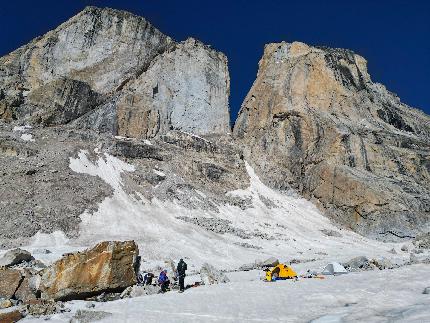 Miyar Valley, India, Alessandro Baù, Lorenzo D’Addario, Jérome Perruquet, Francesco Ratti - L'apertura di 'Wind of Silence' alla Neverseen Tower, Miyar Valley, India (Alessandro Baù, Lorenzo D’Addario, Jérome Perruquet, Francesco Ratti 09/2023)