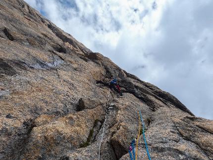 Miyar Valley, India, Alessandro Baù, Lorenzo D’Addario, Jérome Perruquet, Francesco Ratti - The first ascent of 'Wind of Silence' on Neverseen Tower, Miyar Valley, India (Alessandro Baù, Lorenzo D’Addario, Jérome Perruquet, Francesco Ratti 09/2023)