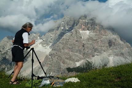 Riccarda de Eccher - Riccarda de Eccher nelle Dolomiti