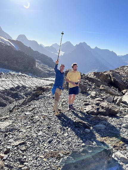 Rottalhorn, Silvan Schüpbach, Peter von Känel, Rolf Zurbrügg - The first ascent of the west face of Rottalhorn (3971m) Bernese Alps (Silvan Schüpbach, Peter von Känel, Rolf Zurbrügg 12/10/2023)