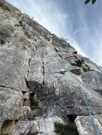 Sole Incantatore Aguglia di Goloritzé, Sardegna - Sole Incantatore, Aguglia di Goloritzé: il primo tiro