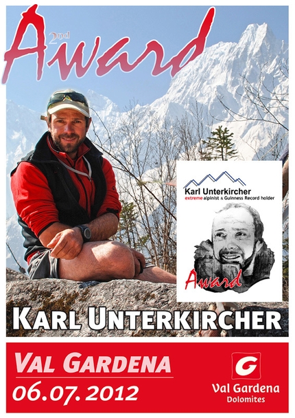 Karl Unterkircher Award 2012 - Il 6 luglio 2012 a Selva di Val Gardena si svolgerà la seconda edizione del Karl Unterkircher Award.