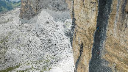 Roland Mittersteiner e Weg durch das Saxophon al Piz da Lech in DoloMitiche