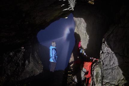 Oltre il Diau, Antelao, Dolomites, Martin Dejori, Titus Prinoth, Alex Walpoth - The first ascent of 'Oltre il Diau' on Mt. Antelao in the Dolomites (Martin Dejori, Titus Prinoth, Alex Walpoth 04-07/10/2023)