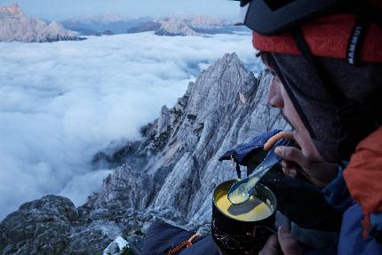 Oltre il Diau, Antelao, Dolomiti, Martin Dejori, Titus Prinoth, Alex Walpoth - L'apertura di 'Oltre il Diau' all'Antelao nelle Dolomiti (Martin Dejori, Titus Prinoth, Alex Walpoth 04-07/10/2023)