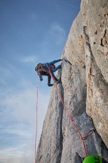 Oltre il Diau, Antelao, Dolomites, Martin Dejori, Titus Prinoth, Alex Walpoth - The first ascent of 'Oltre il Diau' on Mt. Antelao in the Dolomites (Martin Dejori, Titus Prinoth, Alex Walpoth 04-07/10/2023)