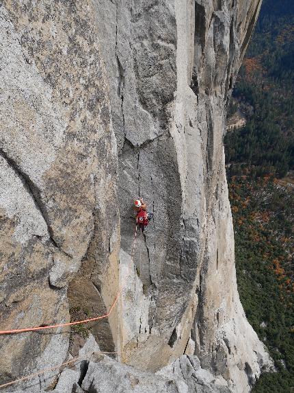 Michaela Izakovičová, Golden Gate, El Capitan, Yosemite - Miška Izakovičová sul 22° tiro di Golden Gate, El Capitan, Yosemite