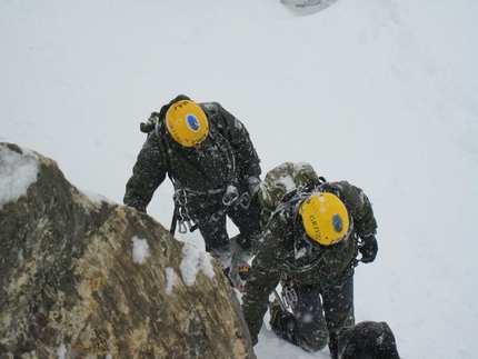 Scuola militare Alpina di Courmayeur - Esercitazioni di preparazione alla spedizione