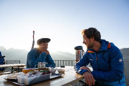 Salbitschijen, Yannick Glatthard, Simon Wahli - Yannick Glatthard and Simon Wahli setting the Salbit Trilogy speed record in 5 hours and 53 minutes on 6 October 2023