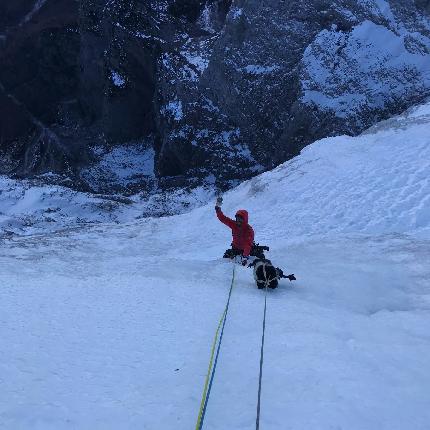 Agner, Dolomiti, Nicola Bertoldo, Diego Dellai - L'apertura di 'Ultima Perla' all'Agner nelle Dolomiti (Nicola Bertoldo, Diego Dellai 23/11/2023)