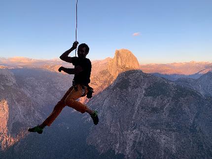Marco Sappa - Marco Sappa dopo aver salito 'Heaven' in Yosemite