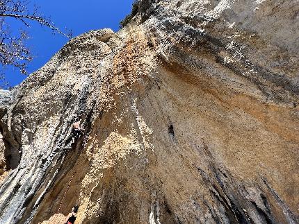 Kompanj, Croatia - Luka Lindič climbing at Kompanj in Croatia