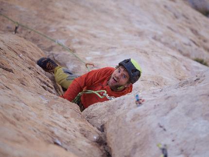 Kizilin Basì, Aladağlar, Turkey, Seb Bush, Simon Smith, Mike Turner - Simon Smith contemplating the final crux of  'Pretty reckless cats' on the NW Face of Kizilin Basì, Aladağlar, Turkey (Seb Bush, Simon Smith, Mike Turner 10/2023)