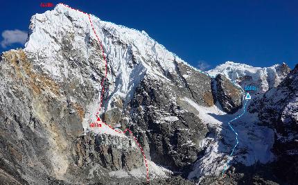 Cholatse West Face climbed by Radoslav Groh, Zdeněk Hák