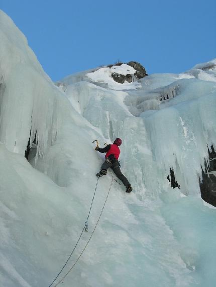 Pian della Mussa, Val d’Ala di Lanzo, Valli di Lanzo, Giancarlo Maritano - L'ultimo tiro della 'Sinuosa' a Pian della Mussa