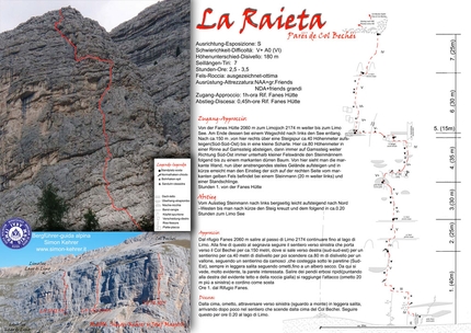 3 vie per 3 proposte di Simon Kehrer sulla parete del Col Bechei nelle Dolomiti di Fanis